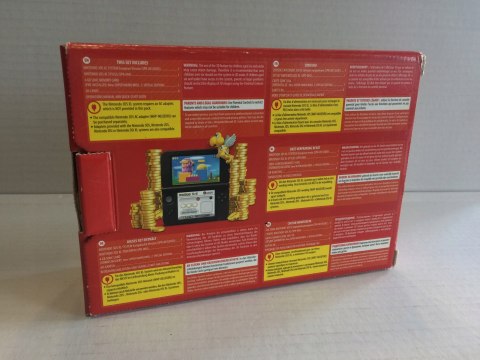 KONSOLA NINTENDO 3DS XL CZERWONA + PUDEŁKO + GRA NEW SUPER MARIO 2