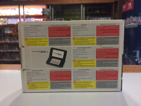 KONSOLA NINTENDO 3DS XL NIEBIESKA/SREBRNA + ŁADOWARKA + PUDEŁKO + RYSIK