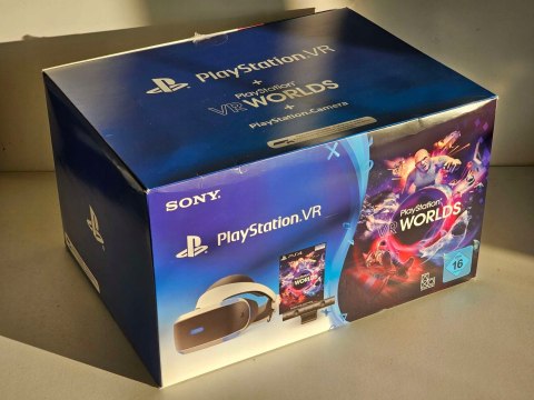 NOWY ZESTAW SONY PLAYSTATION VR PS4/PS5 + VR WORLDS