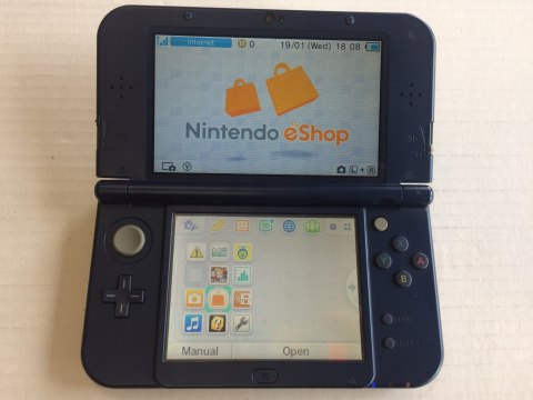 ZADBANA KONSOLA NINTENDO NEW NINTENDO 3DS XL NIEBIESKA IPS + RYSIK +PUDEŁKO