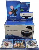 ZADBANE GOGLE SONY PLAYSTATION VR PS4/PS5 + KAMERA + 2x MOVE + 3 NOWE GRY