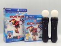 ZADBANE KONTROLERY RUCHU PLAYSTATION MOVE PS4 VR TWIN PACK + GRA IRON MAN