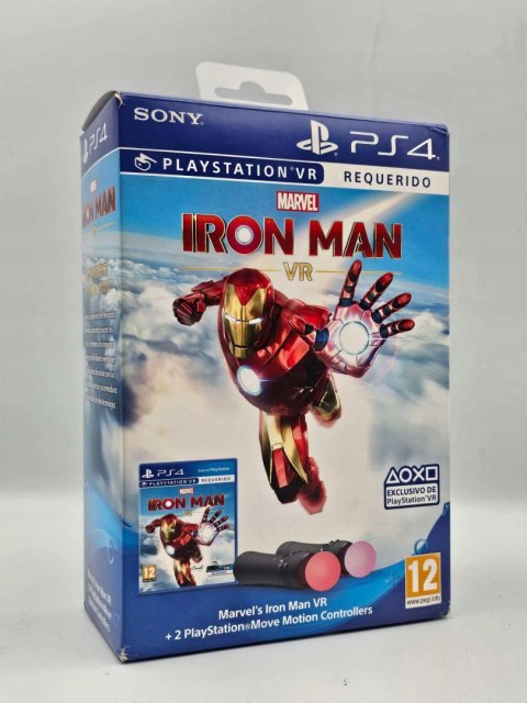 ZADBANE KONTROLERY RUCHU PLAYSTATION MOVE PS4 VR TWIN PACK + GRA IRON MAN