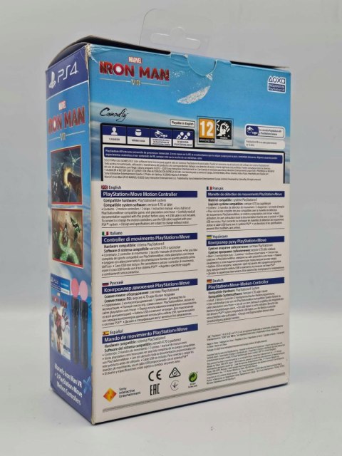 ZADBANE KONTROLERY RUCHU PLAYSTATION MOVE PS4 VR TWIN PACK + GRA IRON MAN