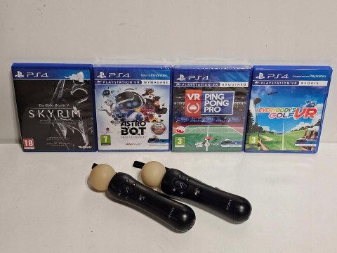 ZESTAW GOGLE SONY PLAYSTATION VR V2 PS4 + KAMERA V2 + 2x MOVE + 4 GRY