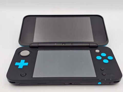 IDEALNA KONSOLA NEW NINTENDO 2DS XL NIEBIESKO-CZARNA + RYSIK + PUDEŁKO