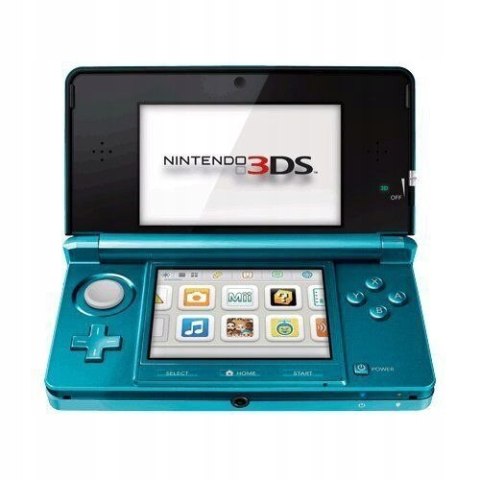KONSOLA NINTENDO 3DS NIEBIESKA + USB + KARTA PAMIĘCI + RYSIK + ETUI