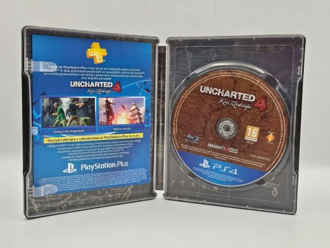 UNCHARTED 4 KRES ZŁODZIEJA STEELBOOK [PS4] PL