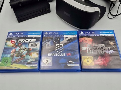 GOGLE SONY PLAYSTATION VR PS4 + KAMERA V2 + 2x MOVE + 3 GRY