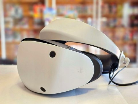 GOGLE SONY PLAYSTATION VR2 PS5 + KONTROLERY + SŁUCHAWKI + ŁADOWARKA