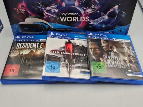 IDEALNE GOGLE SONY PLAYSTATION VR V2 PS4 + KAMERA V2 + 2x MOVE + 3 GRY