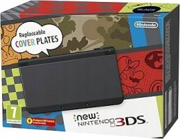 KONSOLA NEW NINTENDO 3DS CZARNA + RYSIK + PUDEŁKO + ŁADOWARKA