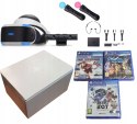 ZADBANY ZESTAW SONY PLAYSTATION VR V2 PS4/PS5 + KAMERA V2 + 2x MOVE + 3 GRY