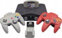 KONSOLA NINTENDO 64 + DWA PADY + JUMPER PAK + RUMBLE PAK + GRA