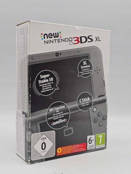BARDZO ŁADNA KONSOLA NEW NINTENDO 3DS XL CZARNA IPS + RYSIK + PUDEŁKO