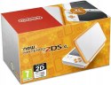 KONSOLA NEW NINTENDO 2DS XL BIAŁO-POMARAŃCZKOWA + RYSIK + PUDEŁKO