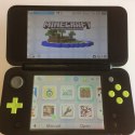 KONSOLA NEW NINTENDO 2DS XL CZARNO-ZIELONA + MK 7 + MARIO 3D + MINE +ANIMAL