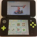 KONSOLA NEW NINTENDO 2DS XL CZARNO-ZIELONA + MK 7 + MARIO 3D + MINE +ANIMAL