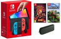 KONSOLA NINTENDO SWITCH OLED +2 GRY MINECRAFT+ETUI