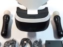GOGLE SONY PLAYSTATION VR PS4 + KAMERA V2 + 2x KONTROLER MOVE + GRY