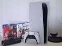 KONSOLA SONY PS5 PLAYSTATION 5 825GB Z NAPĘDEM BLU-RAY + PAD + ŁAD + 5 GIER