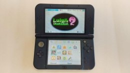 KONSOLA NEW NINTENDO 3DS XL NIEBIESKA + GRA LUIGI'S MANSION 2 + RYSIK + ŁAD