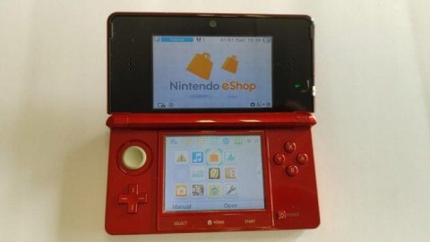 KONSOLA NINTENDO 3DS CZERWONA+ USB + RYSIK + KARTA PAMIĘCI