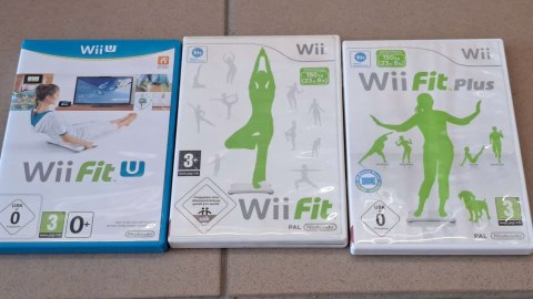 WII FIT BALANCE BOARD + 3 GRY WII / WIIU [NINTENDO WII U]