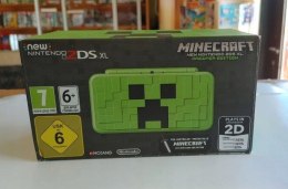 KONSOLA NEW NINTENDO 2DS XL CREEPER EDITION + GRA MINECRAFT + PUDEŁKO + ŁAD