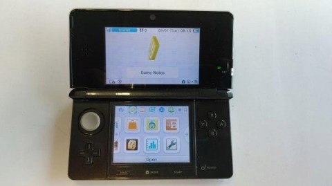 KONSOLA NINTENDO 3DS CZARNA + KARTA PAMIĘCI + ORG ŁAD + DOCK + ETUI