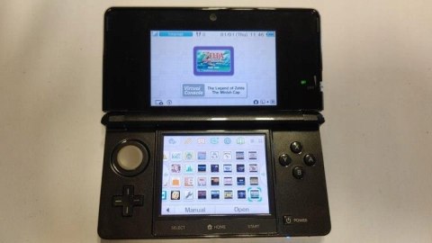 KONSOLA NINTENDO 3DS CZARNA + USB + 20 ZAINSTALOWANYCH GIER