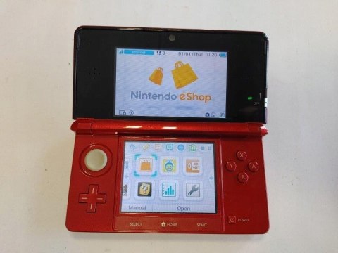 KONSOLA NINTENDO 3DS CZERWONA + KARTA PAMIĘCI + ORG ŁAD