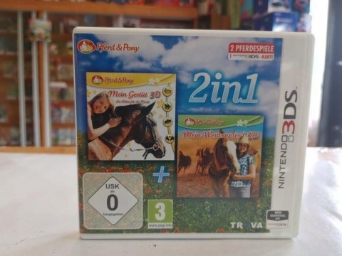 2 IN 1 LIFE WITH HORSES 3D + MY WESTERN HORSE 3D [3DS]