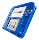 KONSOLA NINTENDO 2DS TRANSPARENTNA NIEBIESKA + RYSIK + ŁADOWARKA + KARTA
