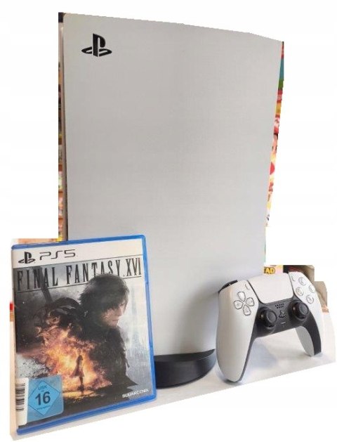 SONY PLAYSTATION 5 825GB SSD Z NAPĘDEM BLU-RAY + PAD +GRA FINAL FANTASY XVI SONY PLAYSTATION 5 825GB SSD Z NAPĘDEM BLU-RAY + PAD +GRA FINAL FANTASY XVI