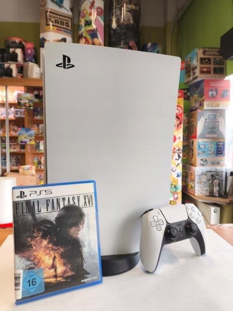 SONY PLAYSTATION 5 825GB SSD Z NAPĘDEM BLU-RAY + PAD +GRA FINAL FANTASY XVI SONY PLAYSTATION 5 825GB SSD Z NAPĘDEM BLU-RAY + PAD +GRA FINAL FANTASY XVI