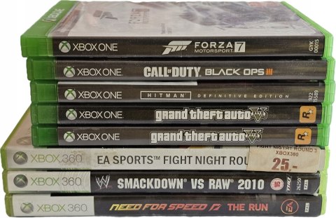 ZESTAW GIER NA XBOX PORYSOWANE / USZKODZONE ZESTAW GIER NA XBOX PORYSOWANE / USZKODZONE