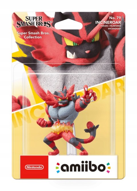 FIGURKA AMIIBO SUPER SMASH BROS - INCINEROAR NO. 79 FIGURKA AMIIBO SUPER SMASH BROS - INCINEROAR NO. 79