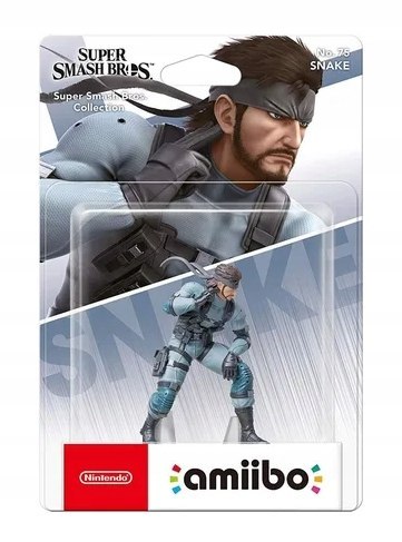FIGURKA AMIIBO SUPER SMASH BROS - SNAKE NO. 75 FIGURKA AMIIBO SUPER SMASH BROS - SNAKE NO. 75