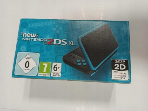 KONSOLA NEW NINTENDO 2DS XL NIEBIESKO-CZARNA + ŁAD + RYSIK + PUDEŁKO KONSOLA NEW NINTENDO 2DS XL NIEBIESKO-CZARNA + ŁAD + RYSIK + PUDEŁKO