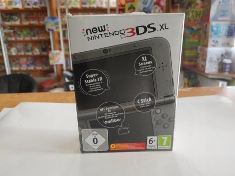 KONSOLA NEW NINTENDO 3DS XL CZARNA - GÓRNY EKRAN IPS + ŁADOWARKA + PUDEŁKO KONSOLA NEW NINTENDO 3DS XL CZARNA - GÓRNY EKRAN IPS + ŁADOWARKA + PUDEŁKO