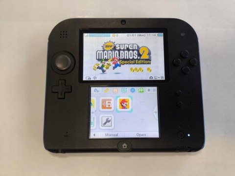 KONSOLA NINTENDO 2DS + KARTA PAMIĘCI + ŁAD + ETUI + NEW SUPER MARIO BROS 2 KONSOLA NINTENDO 2DS + KARTA PAMIĘCI + ŁAD + ETUI + NEW SUPER MARIO BROS 2