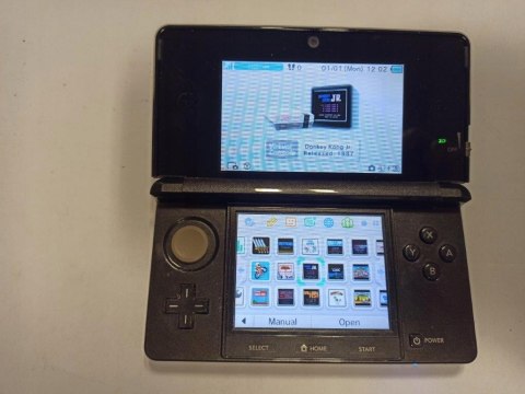 KONSOLA NINTENDO 3DS CZARNA + PUDEŁKO + DOCK + ŁAD + INSTRUKCJE + 22 GRY !! KONSOLA NINTENDO 3DS CZARNA + PUDEŁKO + DOCK + ŁAD + INSTRUKCJE + 22 GRY !!