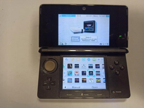 KONSOLA NINTENDO 3DS CZARNA + PUDEŁKO + DOCK + ŁAD + INSTRUKCJE + 22 GRY !! KONSOLA NINTENDO 3DS CZARNA + PUDEŁKO + DOCK + ŁAD + INSTRUKCJE + 22 GRY !!