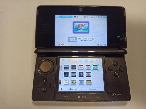 KONSOLA NINTENDO 3DS CZARNA + PUDEŁKO + DOCK + ŁAD + INSTRUKCJE + 22 GRY !! KONSOLA NINTENDO 3DS CZARNA + PUDEŁKO + DOCK + ŁAD + INSTRUKCJE + 22 GRY !!
