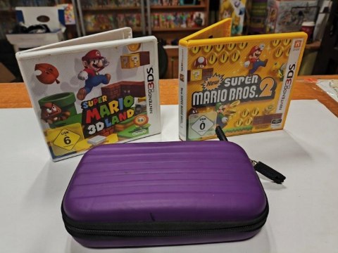 KONSOLA NINTENDO 3DS NIEBIESKA + ŁADOWARKA + ETUI + 2 GRY MARIO - OPIS ! KONSOLA NINTENDO 3DS NIEBIESKA + ŁADOWARKA + ETUI + 2 GRY MARIO - OPIS !
