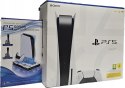 KONSOLA SONY PLAYSTATION 5 825GB Z NAPĘDEM BLU-RAY + PAD + STAND ŁADUJĄCY