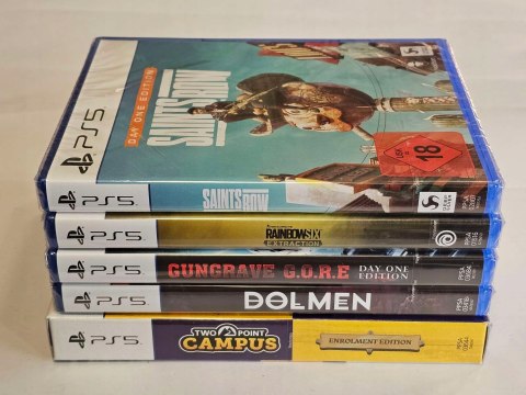 KONSOLA SONY PS5 PLAYSTATION 5 825GB Z NAPĘDEM BLU-RAY + PAD + 5 GIER KONSOLA SONY PS5 PLAYSTATION 5 825GB Z NAPĘDEM BLU-RAY + PAD + 5 GIER